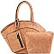3 in 1 Lizard Print Fan-Shaped Tote Value SET