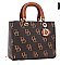 2-IN-1 MONOGRAMMED D SATCHEL WALLET SET