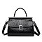 Quality Crocodile Medium Size Buckled Satchel