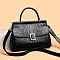Quality Crocodile Medium Size Buckled Satchel