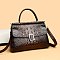 Quality Crocodile Medium Size Buckled Satchel