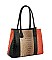 Ostrich Croc Multi Compartment Satchel