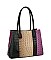 Ostrich Croc Multi Compartment Satchel