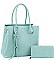 2 IN 1 FASHION SATCHEL WALLET SET