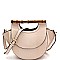 Lizard Print 2-Way Bamboo Handle Accent Wing Satchel