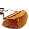 Lizard Print 2-Way Bamboo Handle Accent Wing Satchel