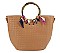 2IN1 FASHION SILK SCARF PLAIN CHECKER STYLE TOTE