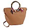 2IN1 FASHION SILK SCARF PLAIN CHECKER STYLE TOTE