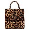 CONVERTIBLE LEOPARD PRINT BACKPACK SATCHEL