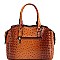 OSTRICH PRINT LEOPARD SCARF 2 WAY SATCHEL