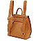 TRENDY CUTE MINI PLAIN CONVERTIBLE BACKPACK