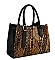 FASHION 2 IN 1 ANIMAL PRINT SATCHEL WALLET SET