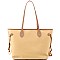3 in 1 Two-Tone Shopper Tote Cross Body Value SET