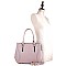 CHIC HARDWARE ACCENT SATCHEL WALLET SET
