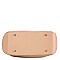 CHIC HARDWARE ACCENT SATCHEL WALLET SET