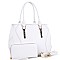 CHIC HARDWARE ACCENT SATCHEL WALLET SET