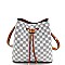 Expandable Strap Drawstring Bucket Monogram Hobo Wallet