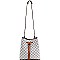 Expandable Strap Drawstring Bucket Monogram Hobo Wallet