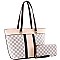 Monogram Two-Tone Shopper Tote Wallet SET