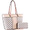 Monogram Two-Tone Shopper Tote Wallet SET