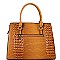 Structured Lizard Pattern 2 in 1 Satchel Wristlet SET