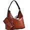 TEXTURED LIZARD PRINT HOBO WRISTLET SET