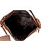 TEXTURED LIZARD PRINT HOBO WRISTLET SET