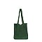 Floral Patch Knit Shoulder Bag Tote