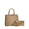 Alligator Croc 3-in-1 Satchel Set