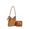 Faux Suede 2-in-1 Shoulder Bag