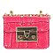 Croc Aligator Flap Mini Crossbody Bag