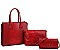 3 IN 1 CROCO PATTERN TOTE CROSSBODY SET