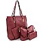 4 in 1 Tall Shopper Tote Wallet SET