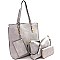 4 in 1 Tall Shopper Tote Wallet SET