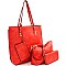 4 in 1 Tall Shopper Tote Wallet SET