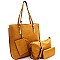 4 in 1 Tall Shopper Tote Wallet SET
