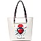 Posh Frida Kahlo Skull Tall Tote