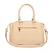 Embossed Multi-Compartment Satchel Bag
