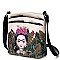 FRIDA KAHLO JUNGLE SERIES CROSSBODY MESSENGER BAG