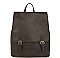 MODERN PLAIN BUCKLE DESIGN BACKPACK