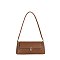 Push-lock Flap Shoulder Bag