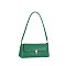 Push-lock Flap Shoulder Bag
