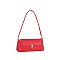 Push-lock Flap Shoulder Bag