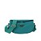 Nylon Triangle Plaque Crossbody Bag