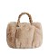 Faux Fur Braided Handle Tote Bag