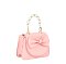 Bow Flap Pearl Handle Mini Handbag