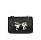 Bow Glitter Flap Mini Handbag