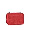 Bow Glitter Flap Mini Handbag