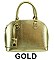Classy Dome Satchel With Padlock