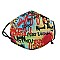 PM2.5 Filter Graffiti Printed Cotton Mask